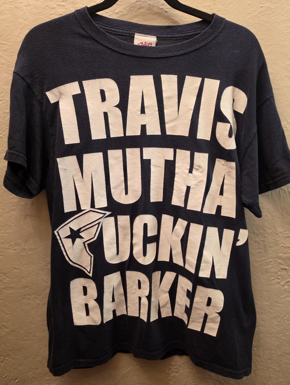 Travis Barker Famous Stars & Straps Graphic Tee Black M Y2K Skate Punk